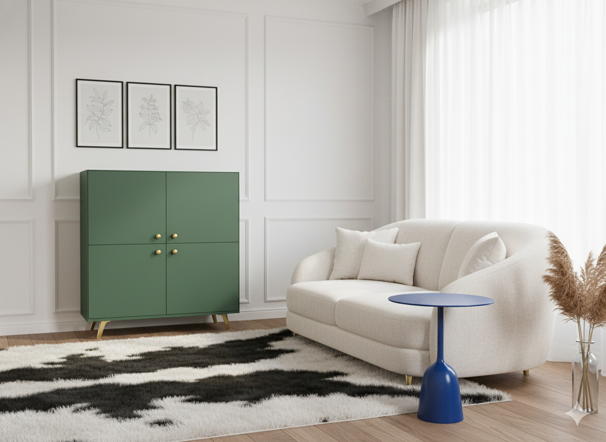 Komoda Siena 4D butelkowa zieleń