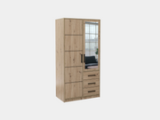 Szafa KOS D2 dąb artisan z lustrem