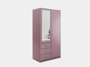 Szafa Siena II D2 plum z lustrem