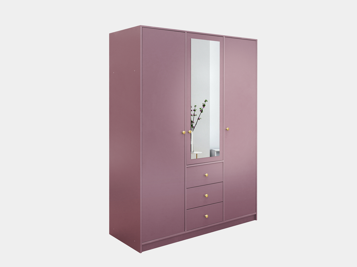 Szafa Siena II D3 plum z lustrem