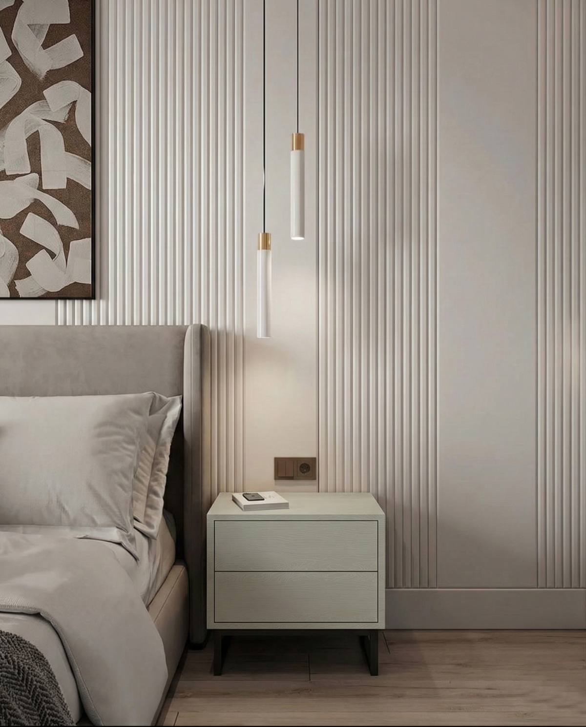 Stolik Nocny Genua D-Lux Eucalyptus