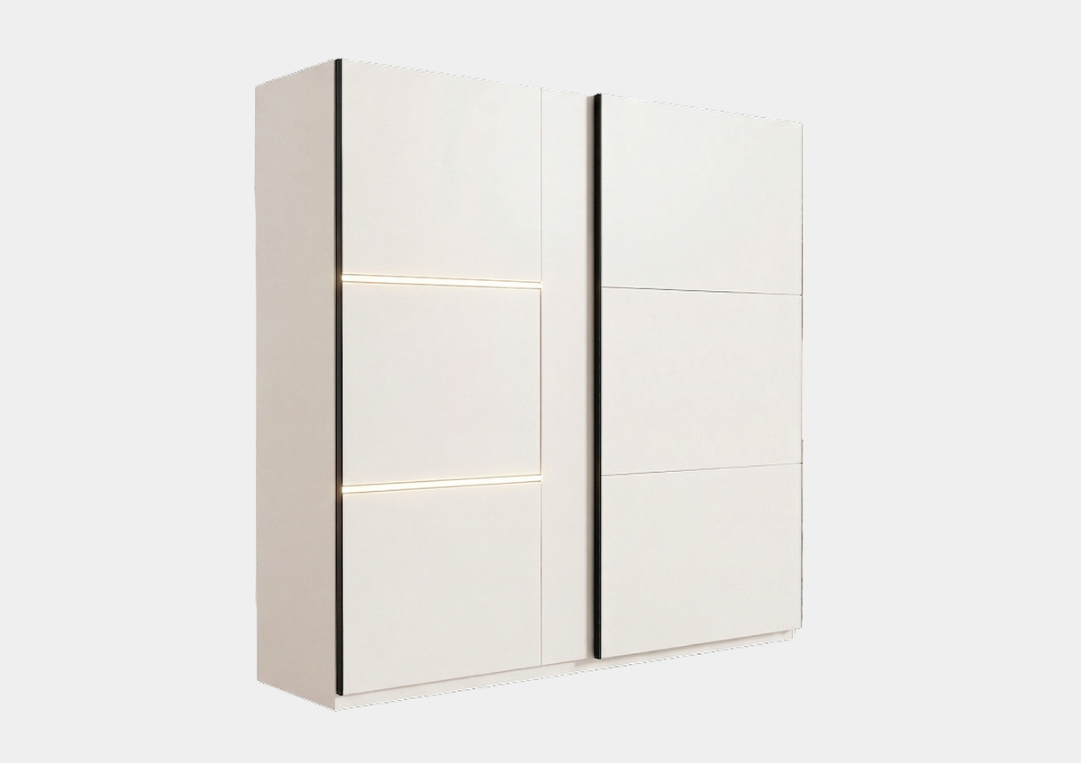 Szafa przesuwna Tokyo 200 kaszmir | cashmere | led