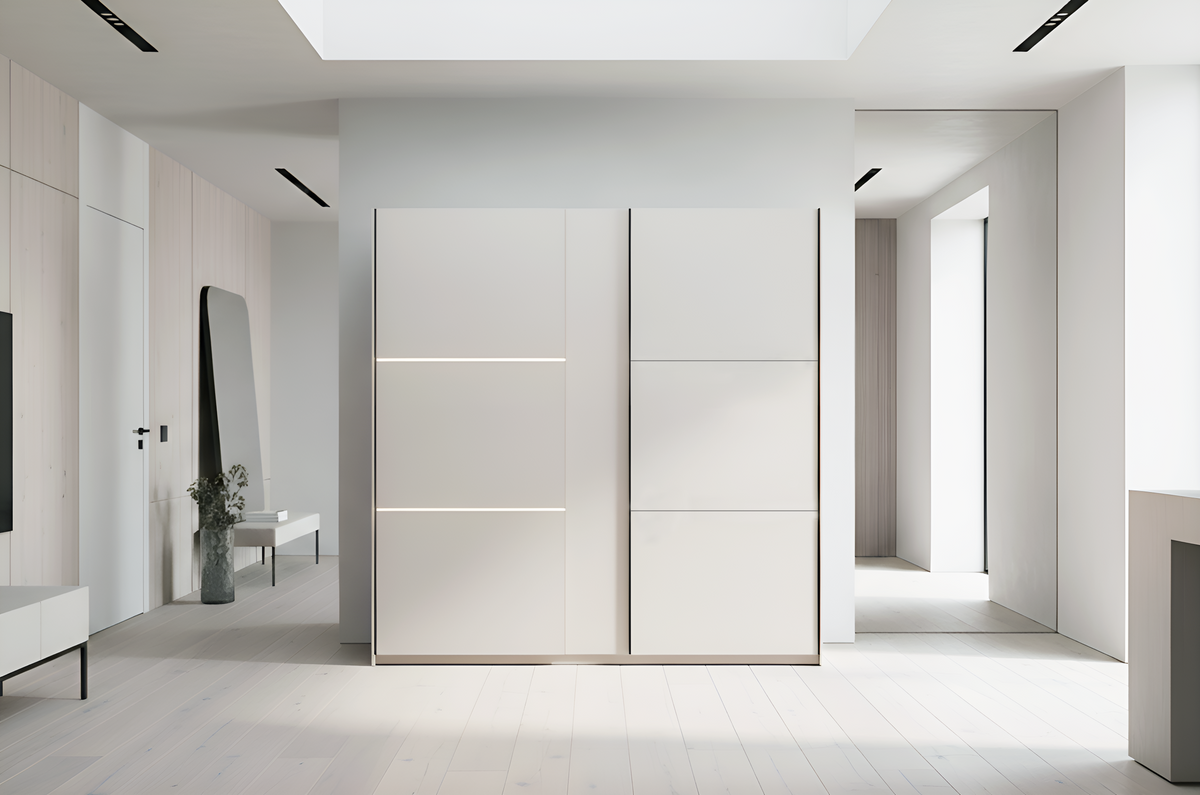 Szafa przesuwna Tokyo 200 kaszmir | cashmere | led