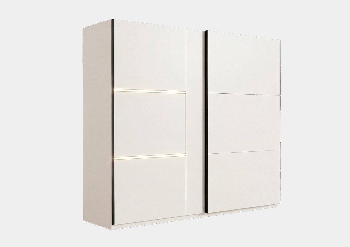 Szafa przesuwna Tokyo 250 kaszmir | cashmere | led